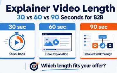 30 vs 60 vs 90 Second Explainer Videos: Which Length Fits Your B2B Offer?